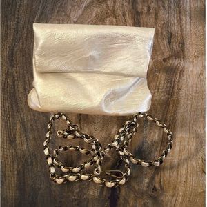 Anthropologie Magnetic Flap Pearlescent Cross Body Purse